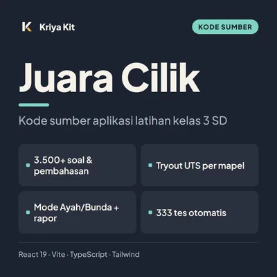 Sampul Juara Cilik · Kode Sumber